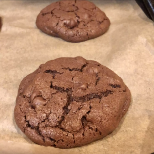 Receita de Cookies de Chocolate com Gotas de Chocolate